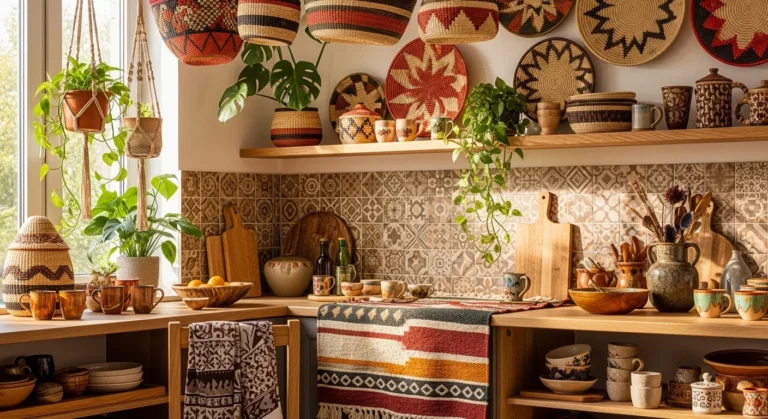 20 Afro-Boho Kitchen Ideas That Mix Culture, Vibrant Colors & Cozy Comfort
